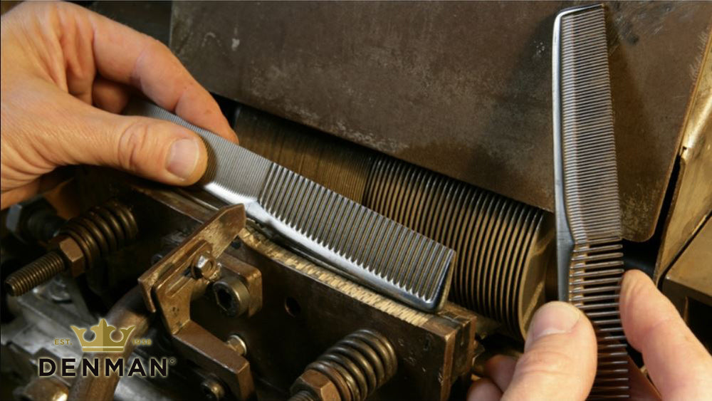 British DENMAN DPC5 Black Waver Comb smooth styling oil comb