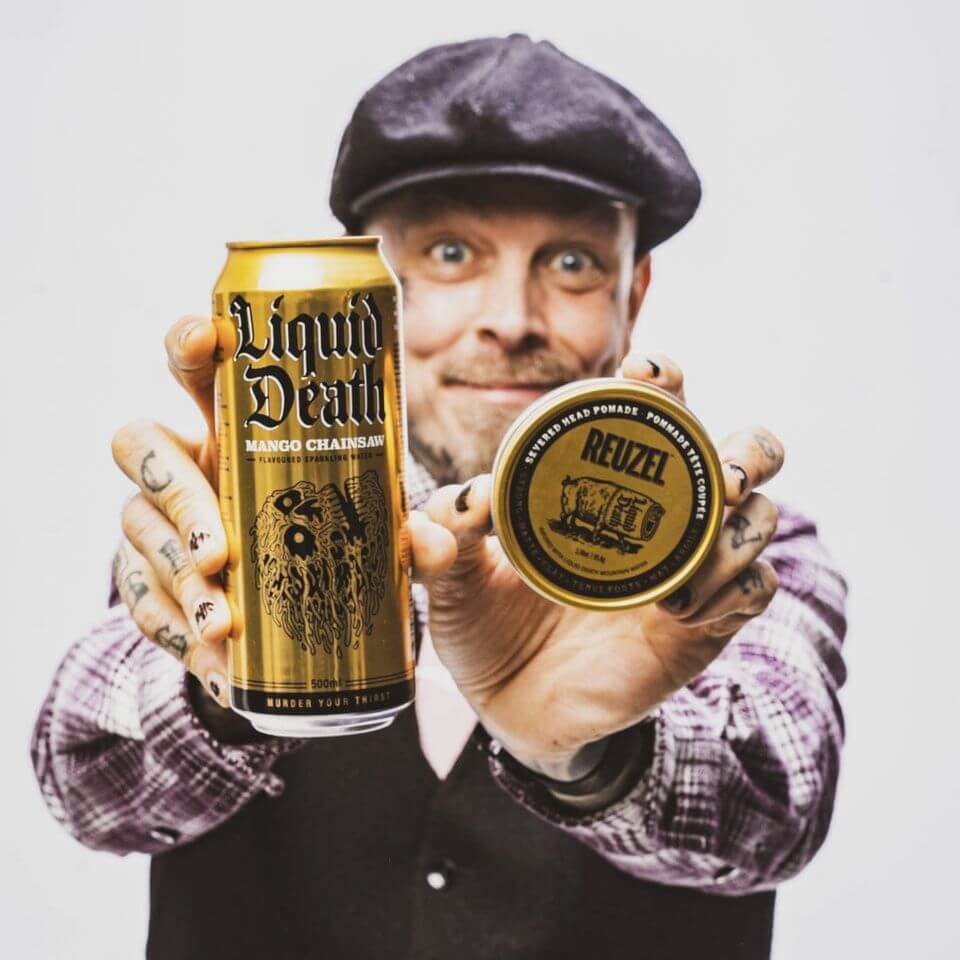 REUZEL x Liquid Death Severed Head Pomade