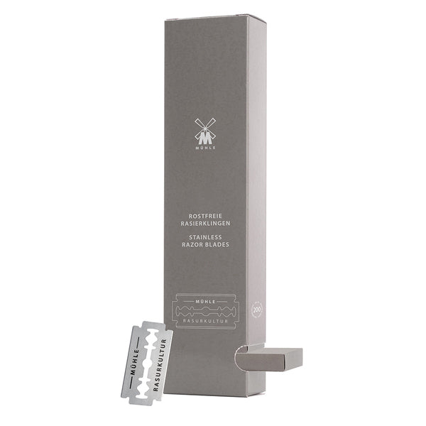 German MUHLE stainless steel razor blades (pack of 10 pieces) / one piece (pack of 200 pieces)