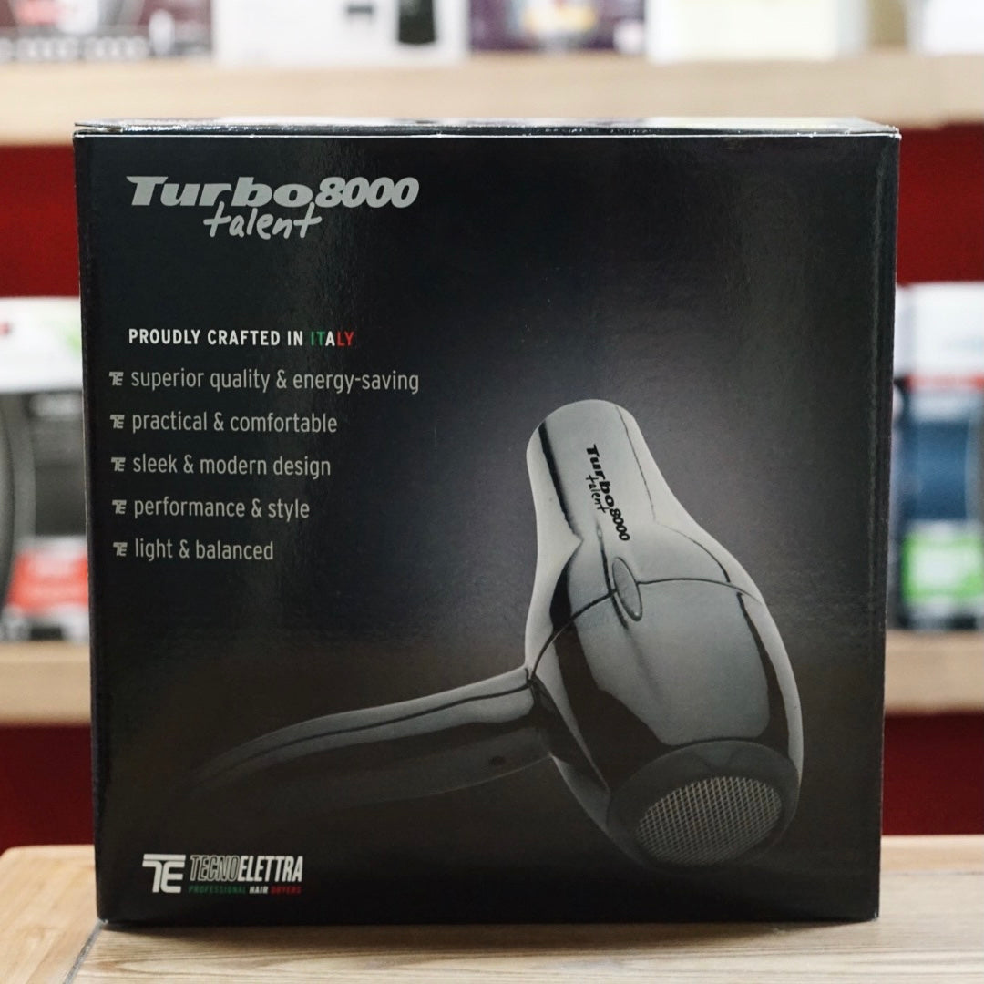 Tecno Elettra Turbo Talent 8000 Italian powerful hairdryer
