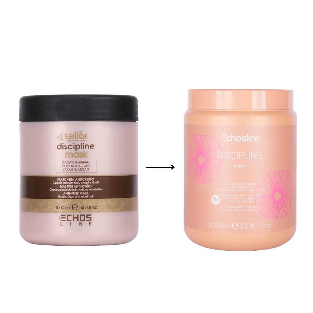 Echos Discipline Anti-Frizz mask 1000ml Cocoa Butter Frizz Smoothing Oil