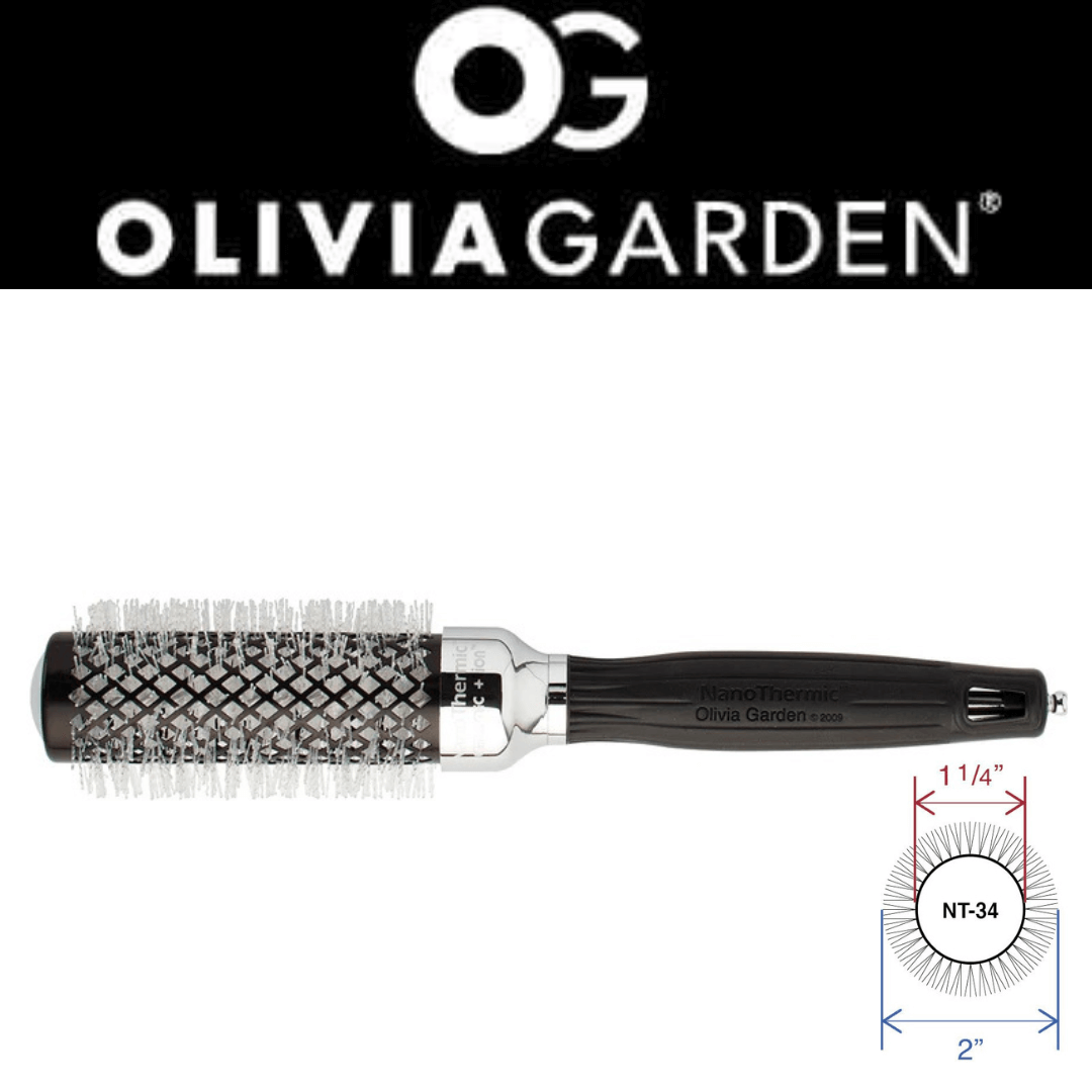 OLIVIA GARDEN Nano Thermic ECLIPSE Limited Edition NT-34BT/44 Nano Ceramic Comb