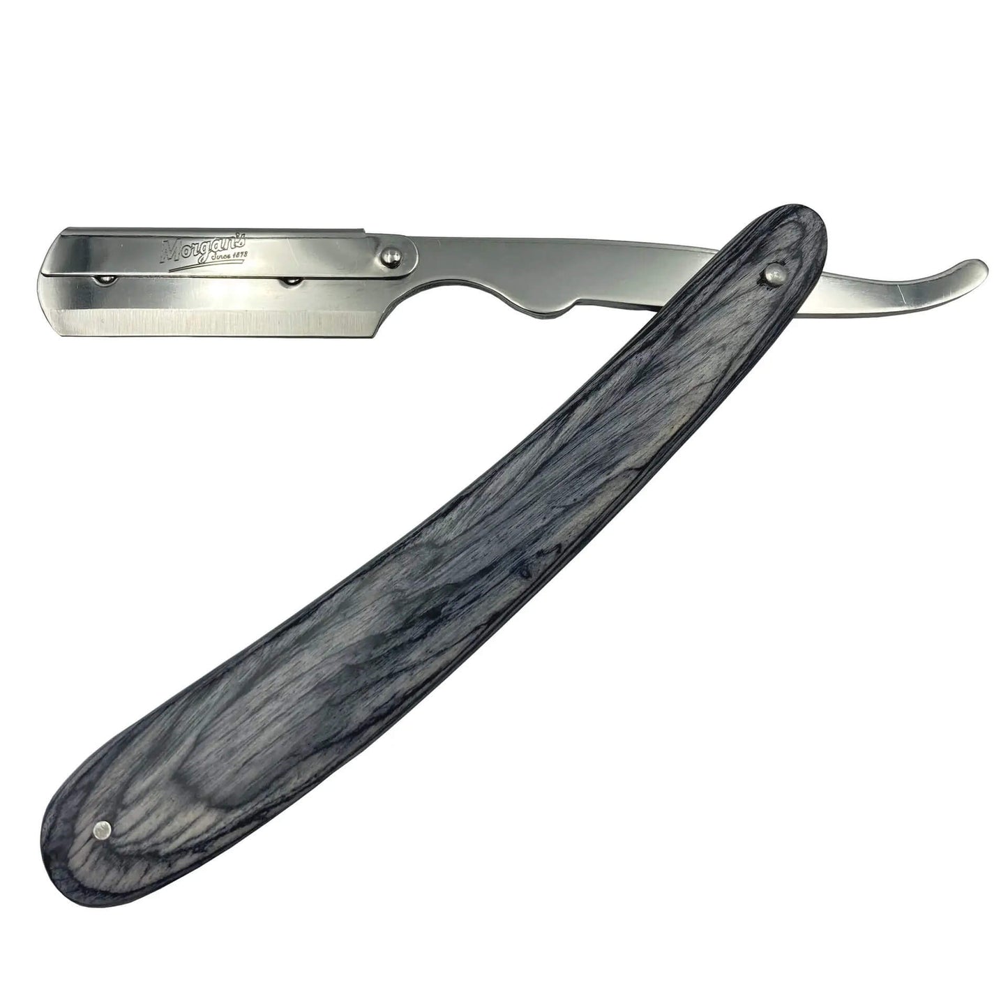 Morgan's Cut Throat Razor 100% natural wood grain handle