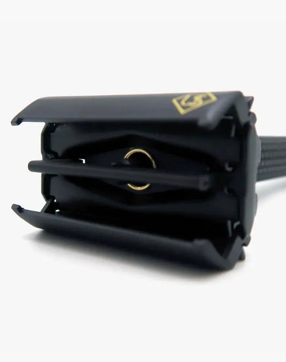 Ubersuave Eco-Razor 201B 可調式啞黑剃鬚刀Matte Black Adjustable Butterfly Open Double Edge Razor