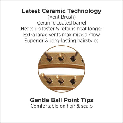 Olivia Garden NanoThermic Ceramic + Ion Styler Hair Brush (Styling)