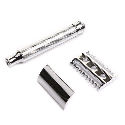 German MUHLE R41 Chrome Silver Shaver Recommended for Thick Beards