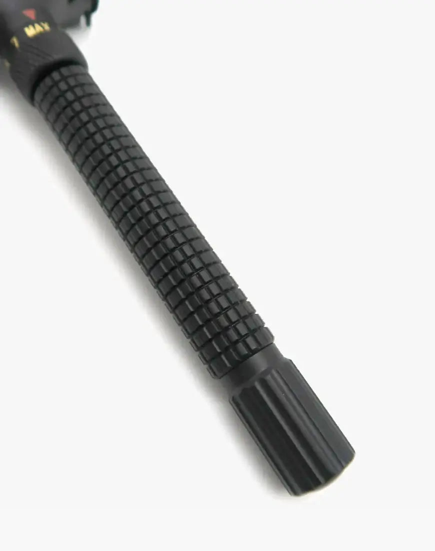 Ubersuave Eco-Razor 201B 可調式啞黑剃鬚刀Matte Black Adjustable Butterfly Open Double Edge Razor