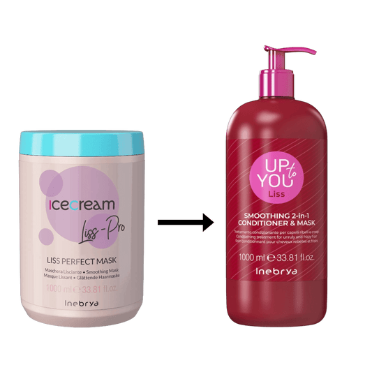 Inebrya Ice Cream Liss Perfect Mask Caviar Hair Straightening Oil