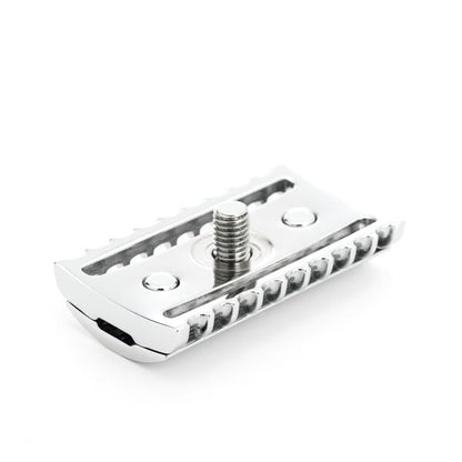 German MUHLE R41 Chrome Silver Shaver Recommended for Thick Beards