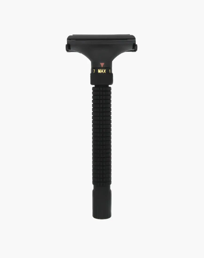 Ubersuave Eco-Razor 201B 可調式啞黑剃鬚刀Matte Black Adjustable Butterfly Open Double Edge Razor