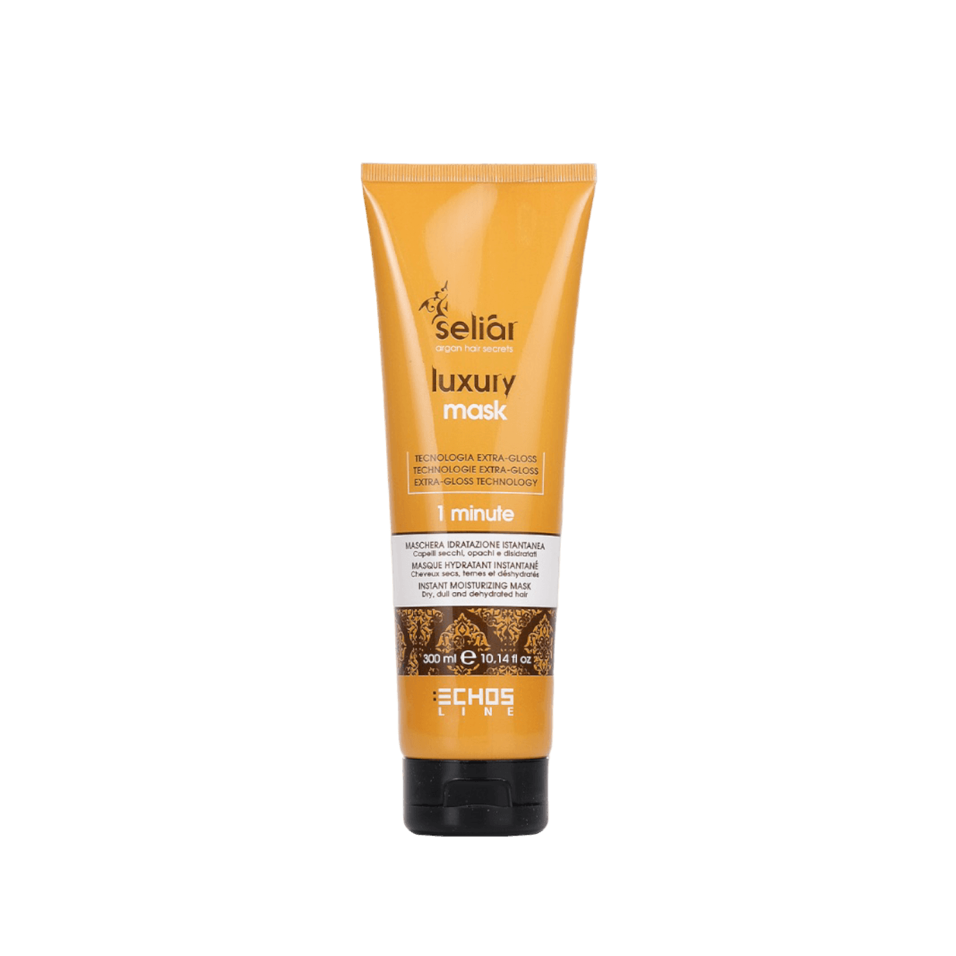 Echos luxury mask 300ml Brilliant Platinum One Minute Baked Oil