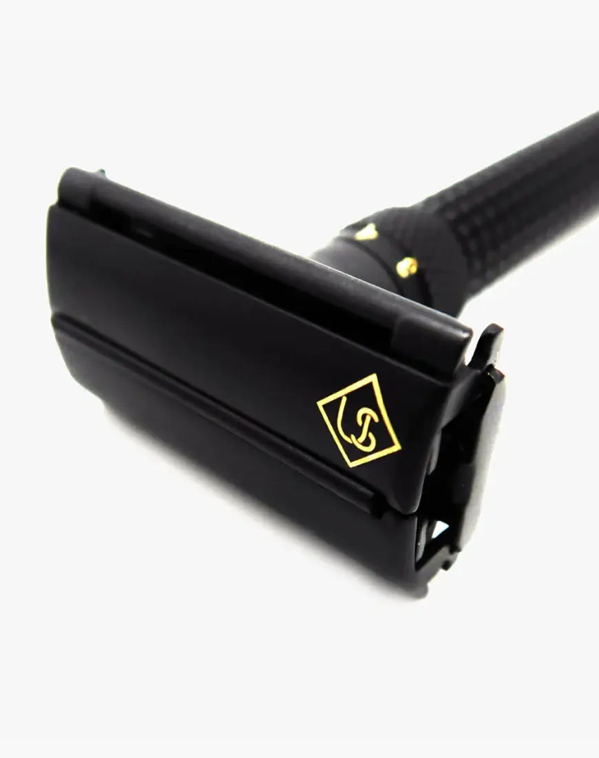 Ubersuave Eco-Razor 201B 可調式啞黑剃鬚刀Matte Black Adjustable Butterfly Open Double Edge Razor