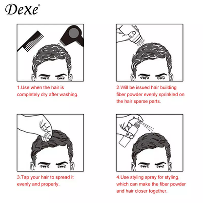 Dexe增髮纖維粉(黑）