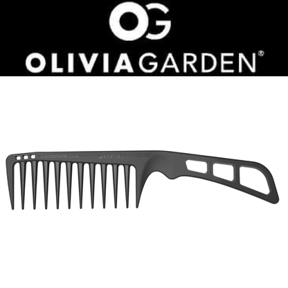 Olivia Garden Carbonlite Wide Tooth Comb with Handle #CL-6