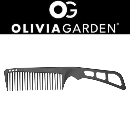 Olivia Garden Carbonlife Wide Tooth Comb With Handle CL-5