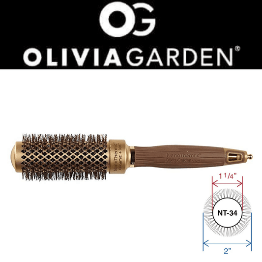 Olivia Garden NanoThermic Round Thermal hair brush Nt34 /Nt44