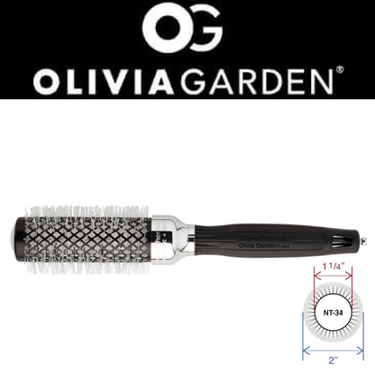 OLIVIA GARDEN Nano Thermic ECLIPSE Limited Edition NT-34BT/44 Nano Ceramic Comb