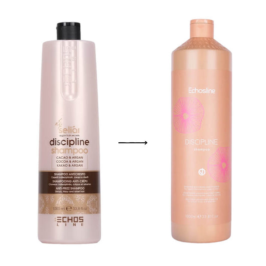 Echos Discipline Anti-Frizz Shampoo 1000ml Cocoa Butter Frizz Smoothing Shampoo