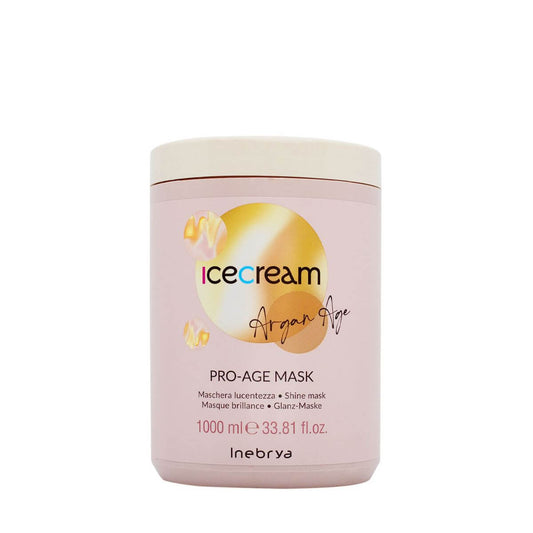 Inebrya Pro-age mask 1000ml Nut Baked Oil is suitable for bleached and dyed hair, dull and dry hair