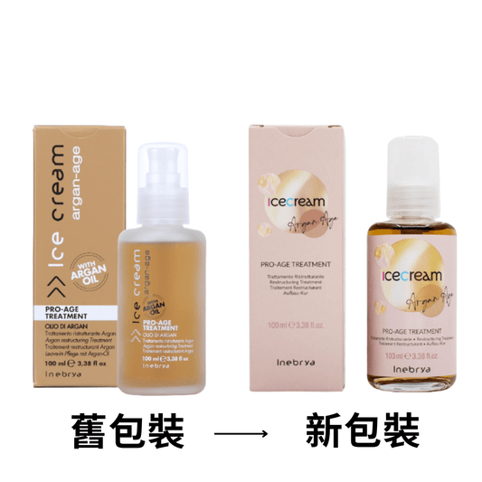 Inebrya Ice cream Pro-age treatment jojoba hair and tail oil 