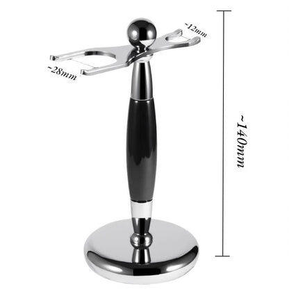 Silver black knife holder