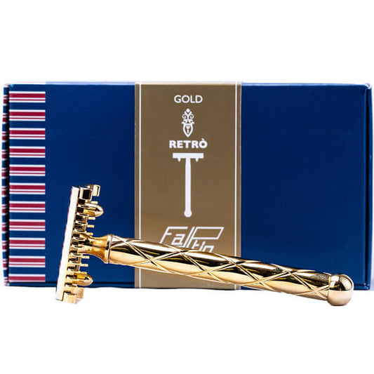 Fatip Gold Retró Safety Razor Open Comb Type 42119 Retro Series Open Comb Type Razor
