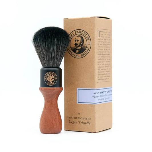 Captain Fawcett Wood Handle Faux Fur Shave Brush Man-made fiber (imitation badger hair) shaving brush
