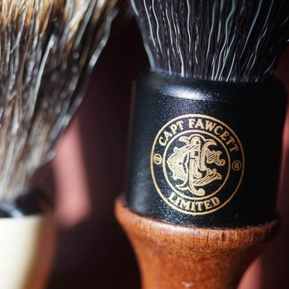 Captain Fawcett Wood Handle Faux Fur Shave Brush Man-made fiber (imitation badger hair) shaving brush