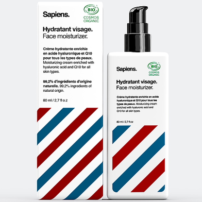 Sapiens. Organic Face and Beard Moisturizer 80ml Fresh x Woody