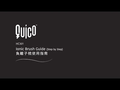 Quico HC301 Negative Ion Comb (White/Black)